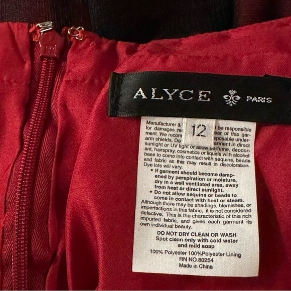 Alyce Paris Homecoming Beaded Sequined Waist Full Tulle Skirt Fairy whimsy goth - Picture 14 of 14